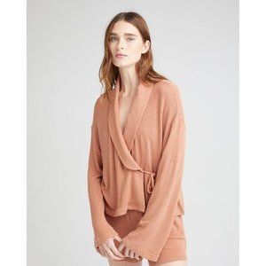 Richer Poorer‎ Bounce Knit Wrap Top Mocha Mousse Size Small